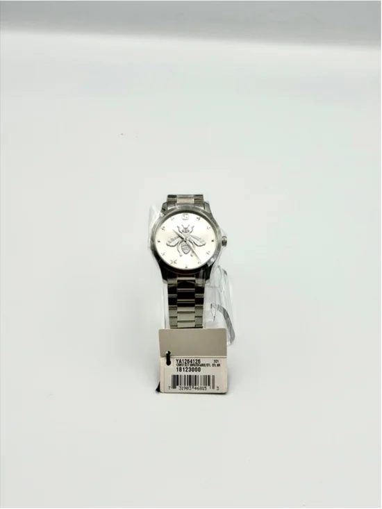 Gucci G-Timeless Women’s Watch - Silver Bee Dial - YA1264126 - New with Tags - Picture 8 of 11
